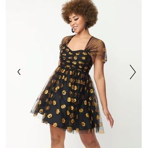 NWT Unique Vintage Pumpkin Dress